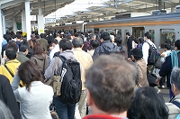 改札までかなり混雑